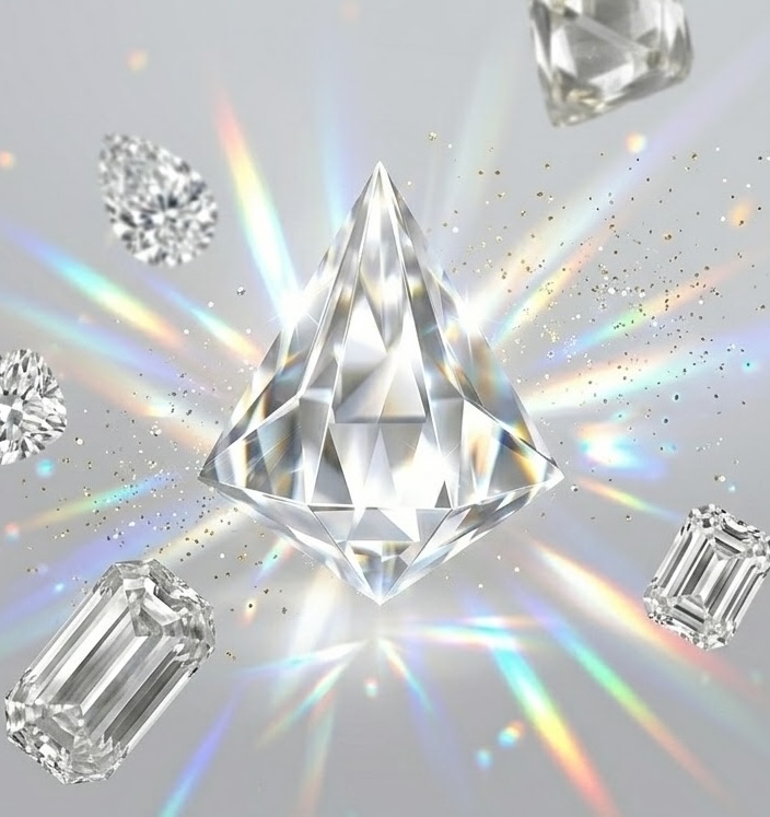 Motyw diamentowy błyszczący